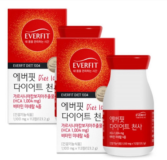 내츄럴플러스 에버핏 다이어트 천사 다이어트식품 123.2g, 2개, 112정