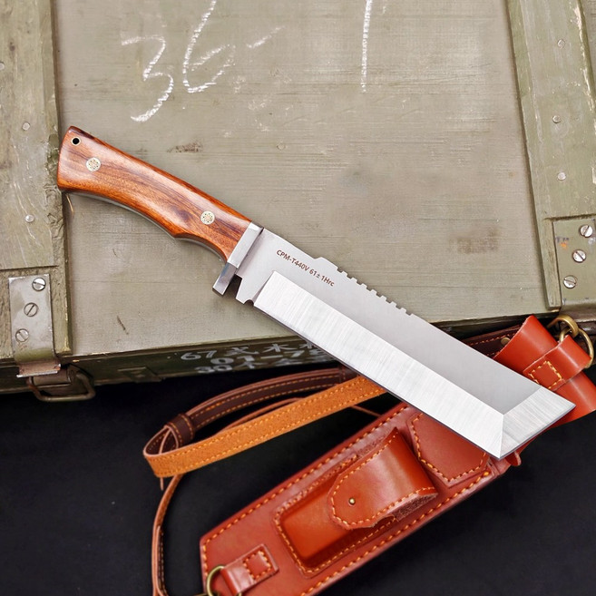 헤비듀티 정글도 묵직한 장작 손도끼 NK34 캠핑용 나이프 장작칼, 1개