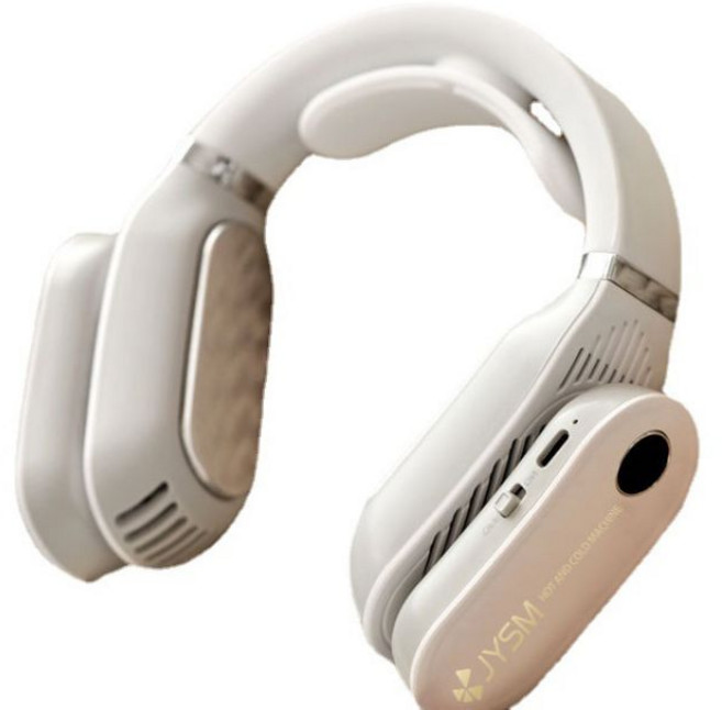 무풍냉각 무선 넥밴드, 화이트, LB02-NP700-V1-W