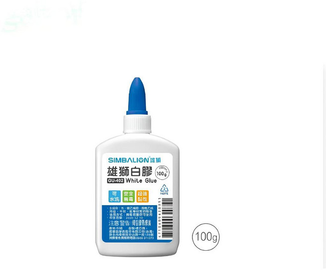 雄獅 白膠 GU-401/GU-402 多用途白膠 可水洗 無毒, 1個, GU-402 100g, 100g