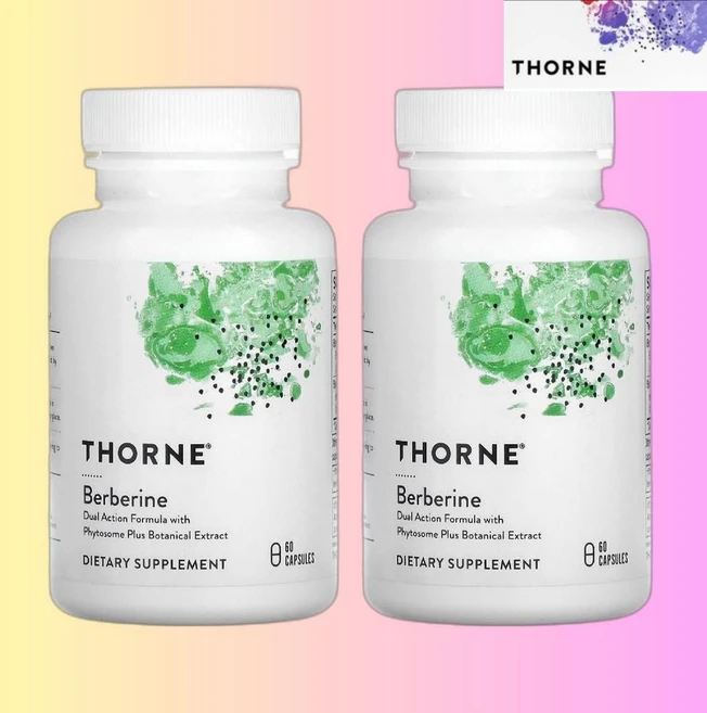 Thorne 쏜베르베린 1000mg 캡슐 60정(캡슐당 500mg)2병 Berberine, 60정 - 쿠팡