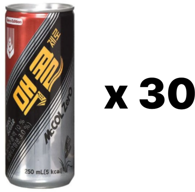 맥콜 제로, 250ml, 30개