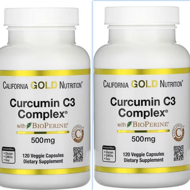 캘리포니아 골드 뉴트리션 커큐민 C3 Complex 500mg 120정 x2개, 240정, 1개 - 쿠팡