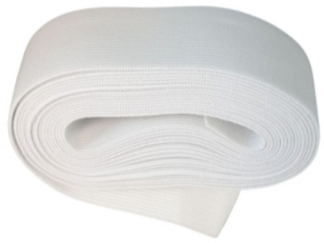 긍정미공방 화이트 4마) 허리고무밴드 40mm/ 부드러운 고무줄 / 코메즈밴드, 1개