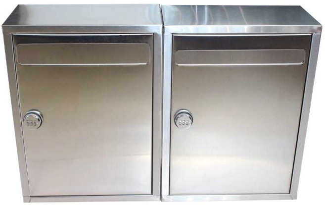 무인택배함 스테인레스 보관함 문앞 가게 대형 가정용, 스테인리스 소형 2104 열쇠 잠금, 1개