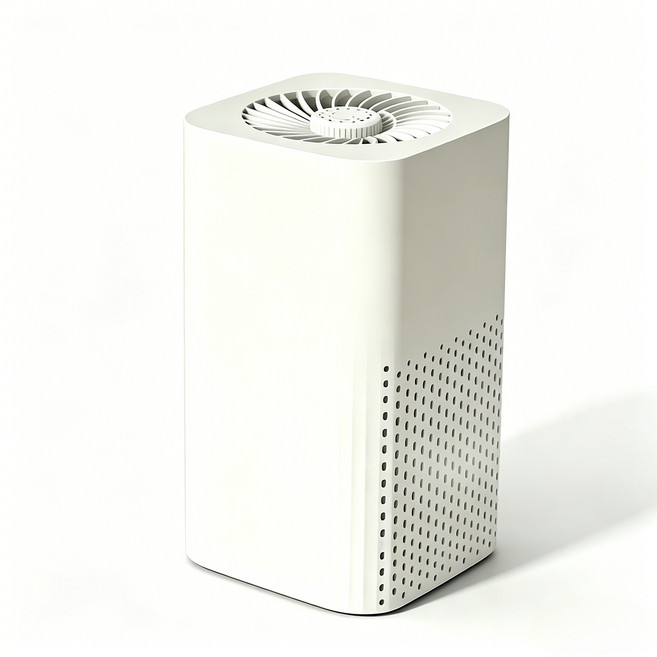 ANYOU 공기청정기 포름알데히드 제거 가정용 탁상용 소형 실내흡연 고양이털 음이온 탈취기, 쌀 화이트, 1