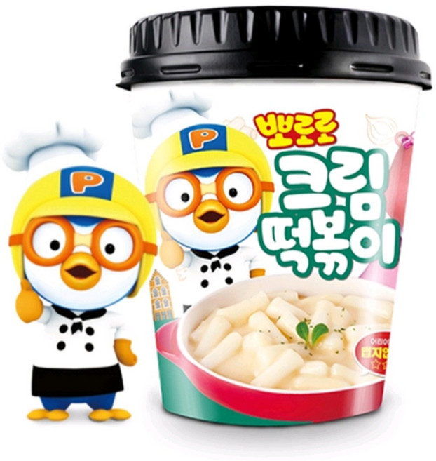 [뽀로로] 크림 떡복이 (32개입) 간편한고 맛있는 어린이 떡복이 추추천, 115g, 32개