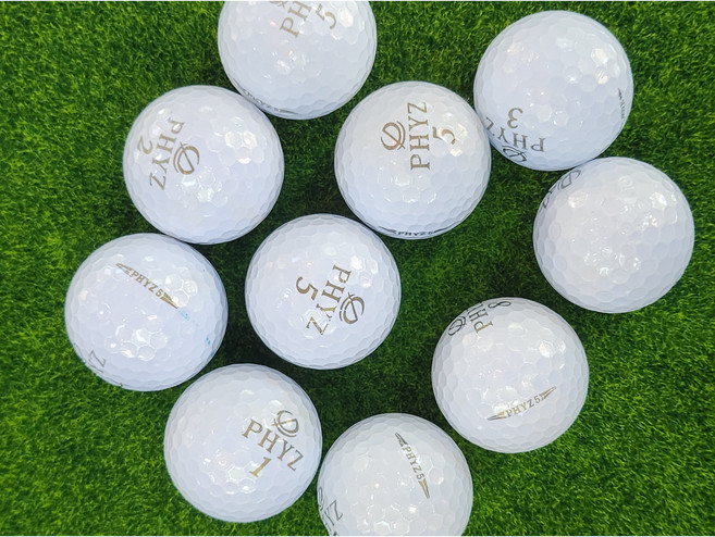 브리지스톤 파이즈 로스트볼 4피스 골프공, 1세트, 10개입, 화이트(A+/A-등급)