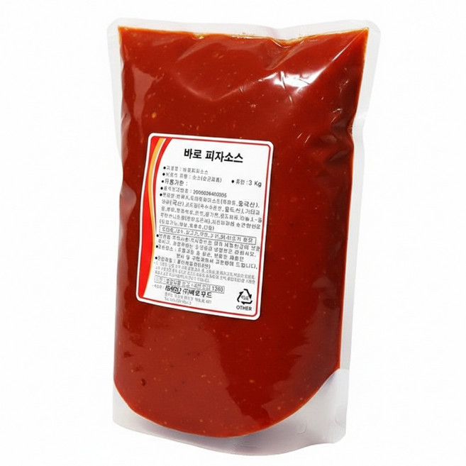 피자소스(바로 3k) / 업소용피자소스 대용량피자소스 토마토소스 피자만들기재료 샌드위치소스, 3kg