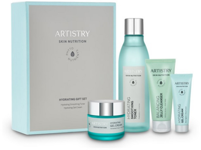 암웨이 아티스트리 스킨 하이드레이팅 선물세트(토너/크림/기프트미니세트(클렌저/젤크림)-무료배송, 1세트