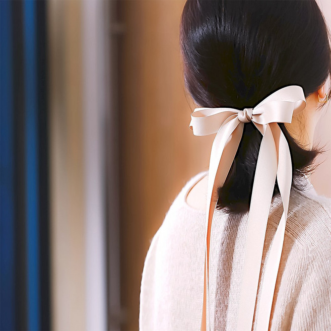 가배리본 롱드롭 리본 헤어핀과 슈슈_DIYSET 골프리본슈슈 왕리본핀 만들기 [동영상]