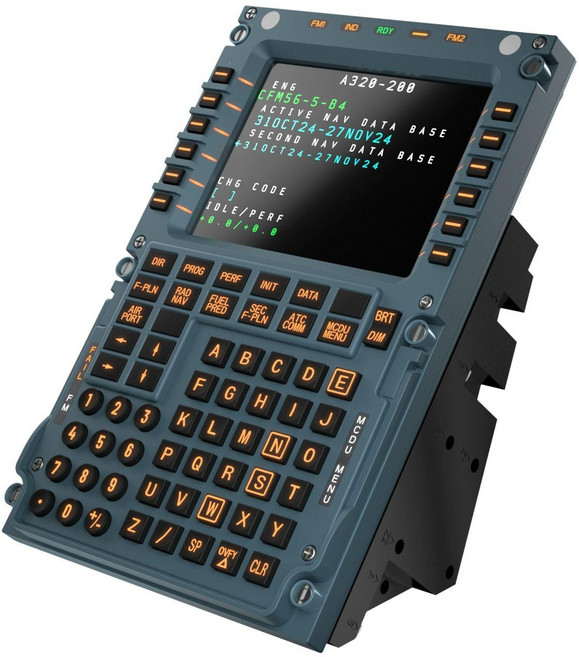 에어버스 A3XX MCDU 항공 시뮬레이터 패널 MCDU A3XX 민간 항공 제어 패널 X-Plane MSFS 가능, 1개