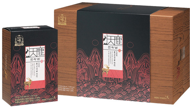 정관장 천녹W 60포 쇼핑백 포함 최신정품 여성용 녹용 VIP 상견례 부모님 부부 효도 명품 고급 명절 생신 생일 귀한분 구정 신정 추석 프리미엄 업체 선물, 4.2L, 1개