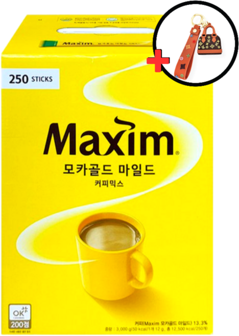 맥심 모카골드 마일드 커피믹스, 12g, 250개입, 1박스
