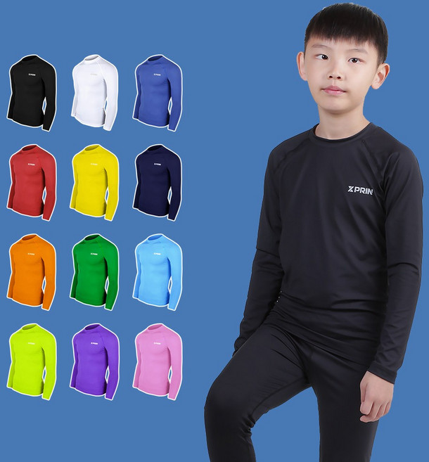 엑스프린 유소년 축구 이너웨어 사계절 라운드넥