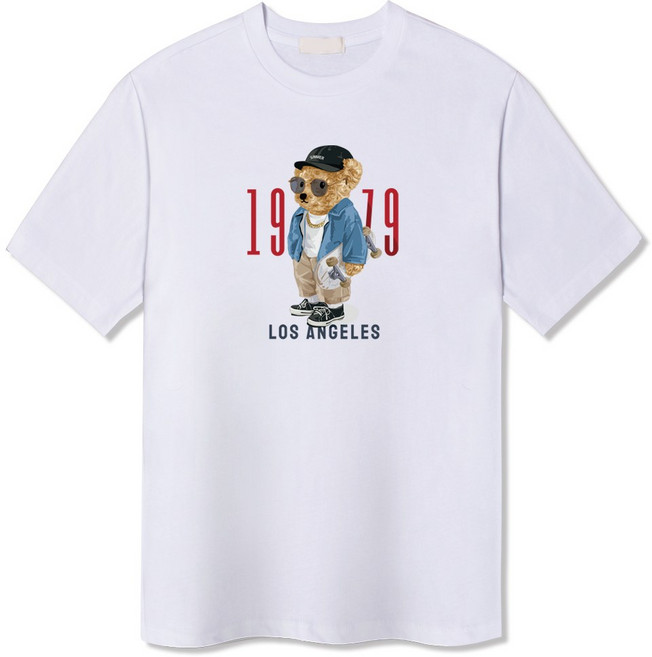 일루소 남녀공용 1979베어 스탠다드 면 반팔 티셔츠