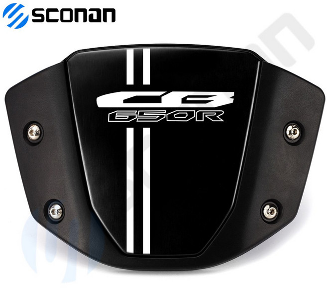 오토바이 알루미늄 CB650 R 혼다 키트 650R 스크린 호환 디플렉터 윈드 액세서리 CB cb650r, CB650R BLACK, 1개