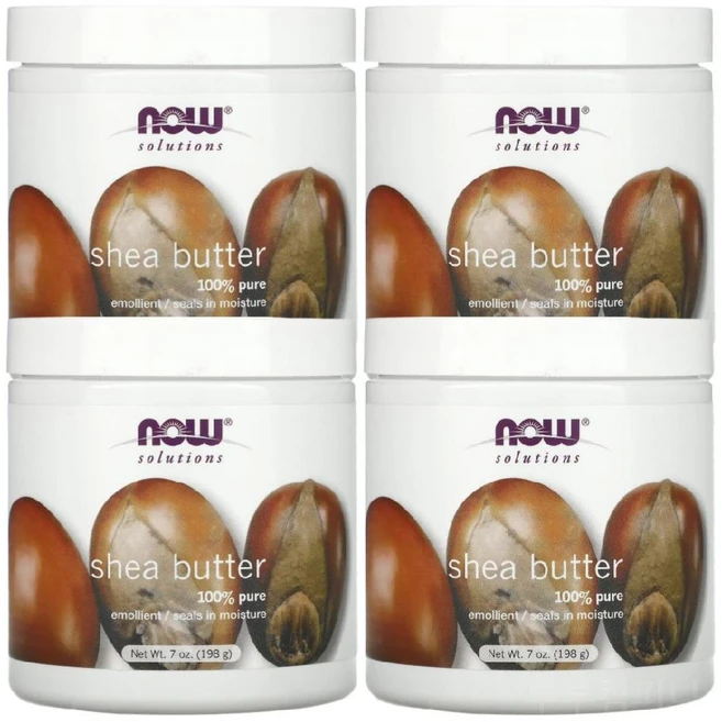 나우푸드 솔루션즈 비정제 천연 시어버터 보습제 198g 4통 - 쿠팡