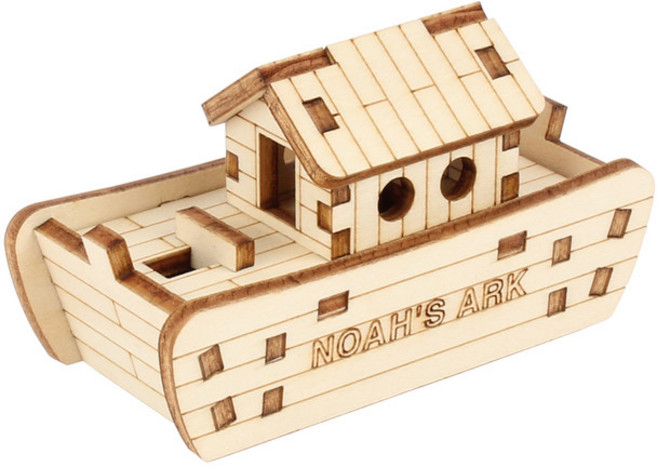 영공방/달려라 노아의방주/ym-861-35/프라모델/목제조립/건축/배/비행기/모형/체험학습/영재교육/입체/방과후수업, 1개