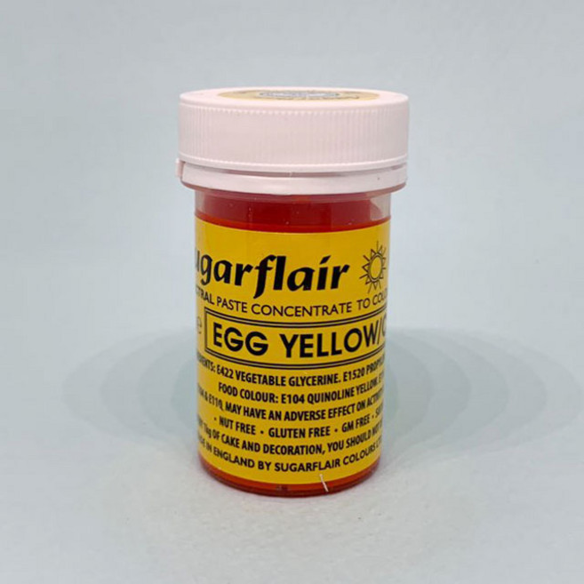 공예몰 Sugarflair 슈가플레어 14. Egg Yellow Cream 슈가크래프트 설탕공예 색소, 1개
