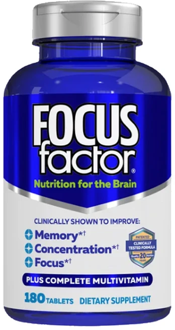 Focus Factor (캐나다 직송) 포커스팩터 두뇌건강 집중력 향상 FOCUS factor, 1개, 180정 - 쿠팡