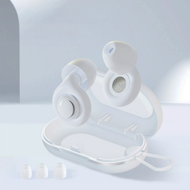 소음방지 귀마개 수면 공부 이어플러그 집중 숙면 세트, 1세트, 화이트