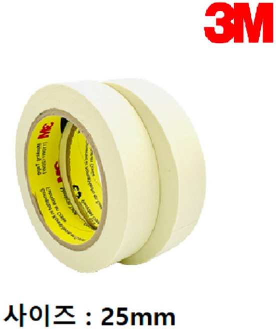 3M 마스킹 테이프 25mm 10개 묶음