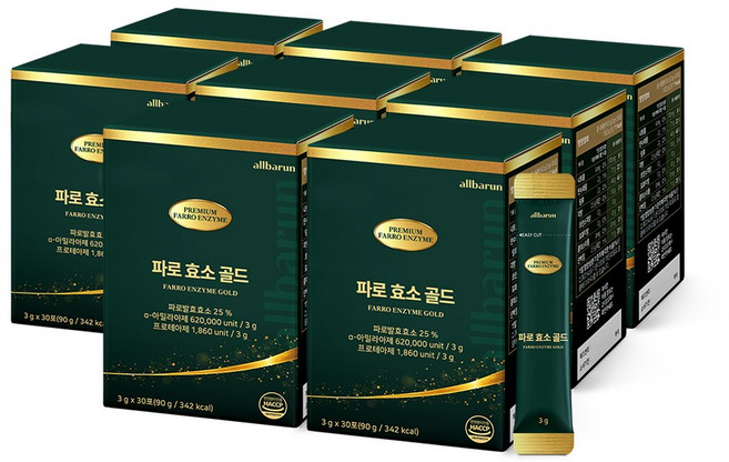 올바른 파로 효소 골드, 90g, 8박스