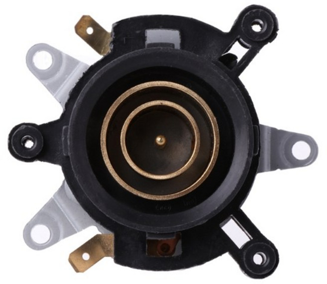 교체 AC 250V 13A 온도 제어 주전자 온도 조절기 상단베이스 소켓, 검은 색, 검은색, 1개