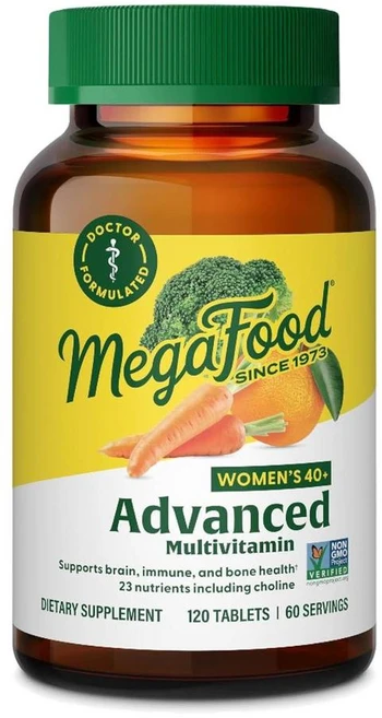 메가푸드 40세이상 여성용 어드밴스 멀티비타민 MegaFood Women 40+ Multivitamin, 1개, 120정 - 쿠팡