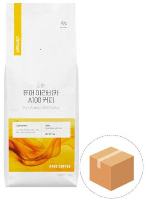 퓨어 아라비카 KENYA BLOSSOM 원두 4kg(1박스), 4개, 1kg, 4개