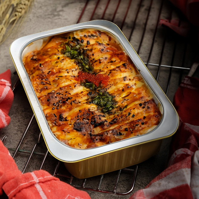 DS-1800 금박 알루미늄 사각용기 10개, 1세트