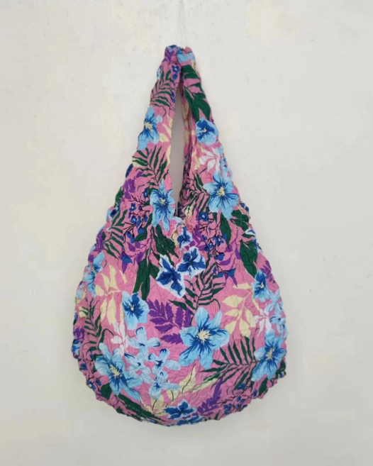 요술 주름 장바구니 주름 에코백 매직백 시장가방 러브하우스, 2개, 14