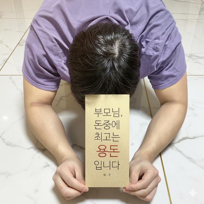 SANS 부모님 센스 용돈봉투 돈중에 최고는 용돈입니다 현금 감사 선물 봉투, 1개, [어머니]+[아버지]