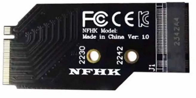 Legion Go SSD 메모리 카드 어댑터용 수정 전송 보드 NVME M.2 2242-2280 하드 드라이브 액세서리, [01] LIGHT BLUE, 1개