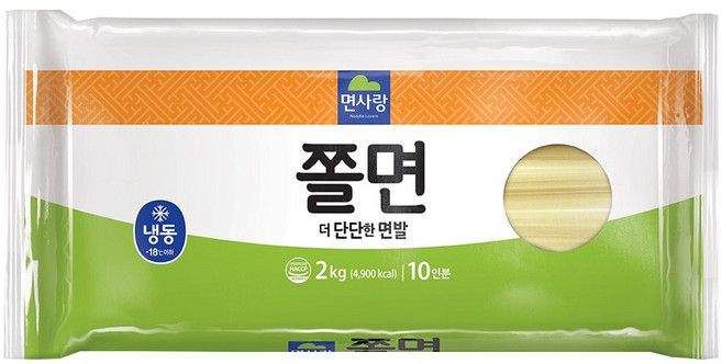 면사랑 쫄면 2kg, 1개