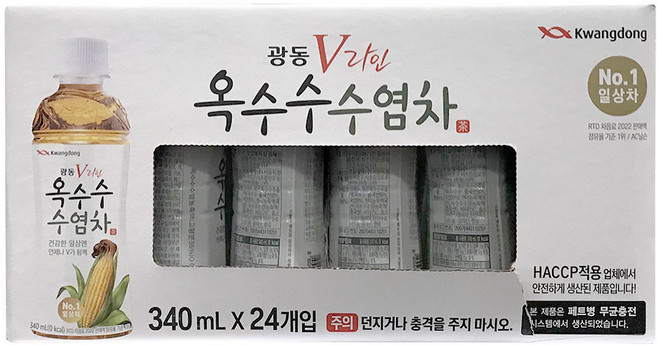 광동옥수수수염차, 340ml, 24개
