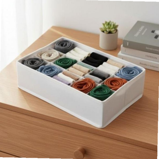 양말함 여성봄스카프 손수건 정리함 양말 통 대 보관함, 본상품, 1