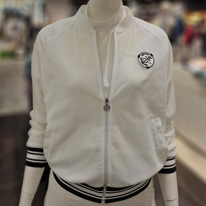 슈페리어골프 여성 2024년 여름 블루종 메쉬원단 점퍼 IW0EJP203