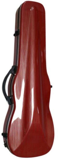 휴대용 경량 하드 쉘 카본 섬유 바이올린 상자 풀 사이즈 케이스 스트랩이 달린 배낭 4/4, 빨간, 1개