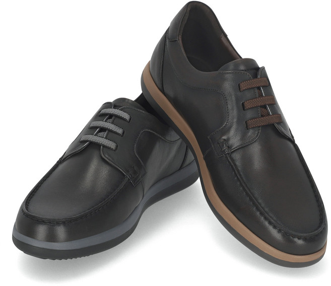 엘칸토 남성 소가죽 슬림 데크슈즈 3cm LCMC07U439