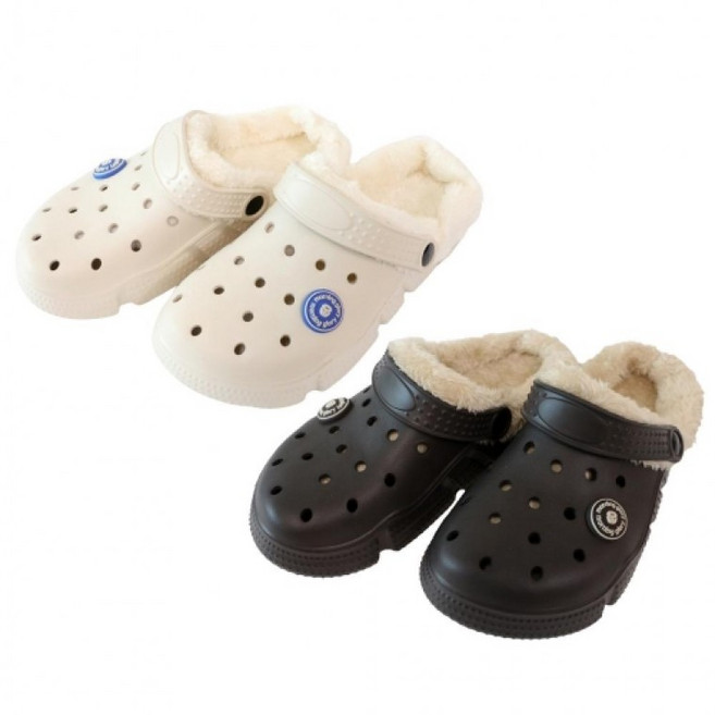 D 모닝글로리 EVA 포근한 털 샌들 방한 실내화