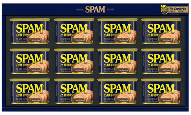 스팸 선물세트 6호 + 쇼핑백, 1세트, 2.4kg