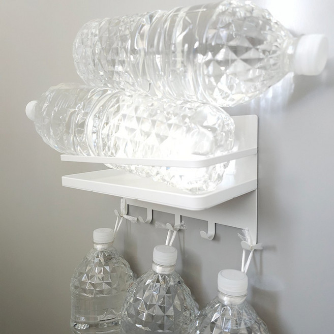 담앤드솜 무타공 초강력 2세대 자석 선반 다용도 냉장고 세탁기 건조기 스타일러, 화이트, 1개