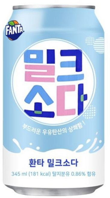 환타 밀크소다 345ml X 48캔, 48개
