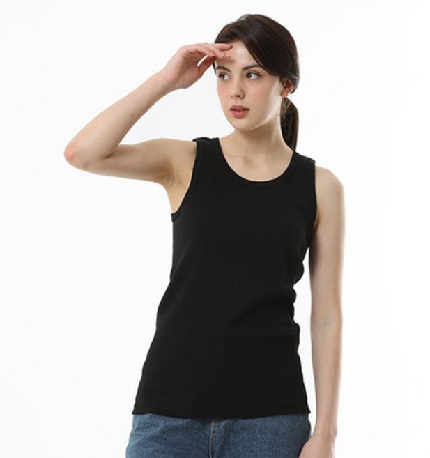 캐리루시 여성용 통기성 빅사이즈 왕골지 나시 3p