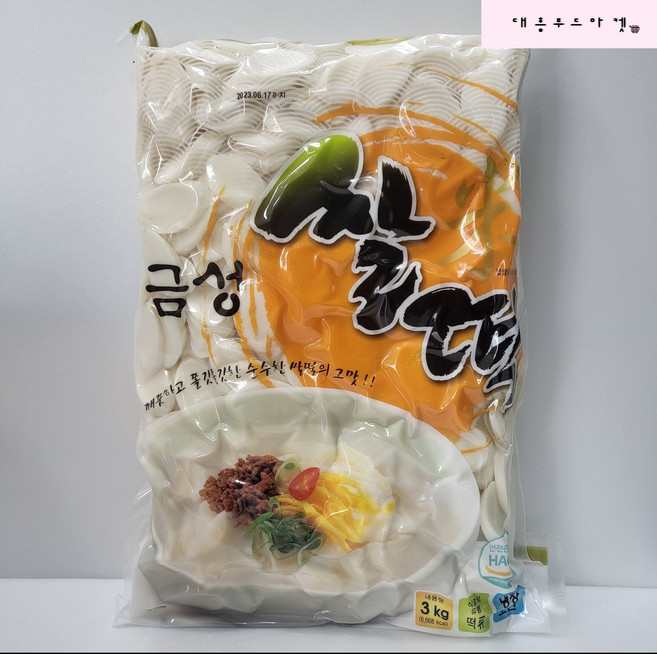 (냉장)금성 쌀떡(떡국떡)3kg, 1개, 3kg