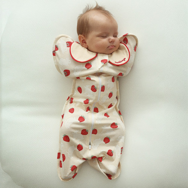 마티앙쥬 신생아 스와들 업다운지퍼 태열 모로반사 나비잠 메쉬 아기 속싸개