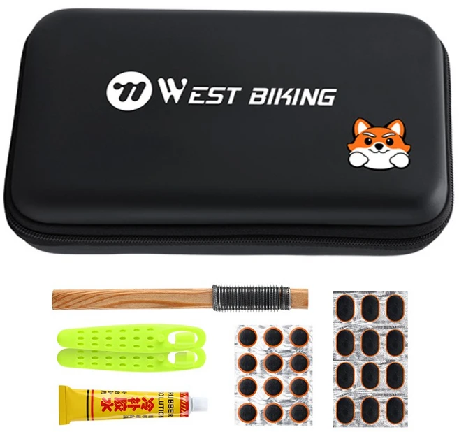 시그니처베이지 자전거 펑크 패치 타이어 수리 정비 빵꾸 휴대용 YPZ477, BLACK, 1개 - 쿠팡