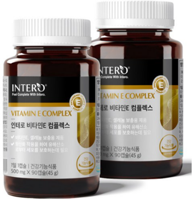 인테로 비타민E 컴플렉스 45g, 90정, 20개